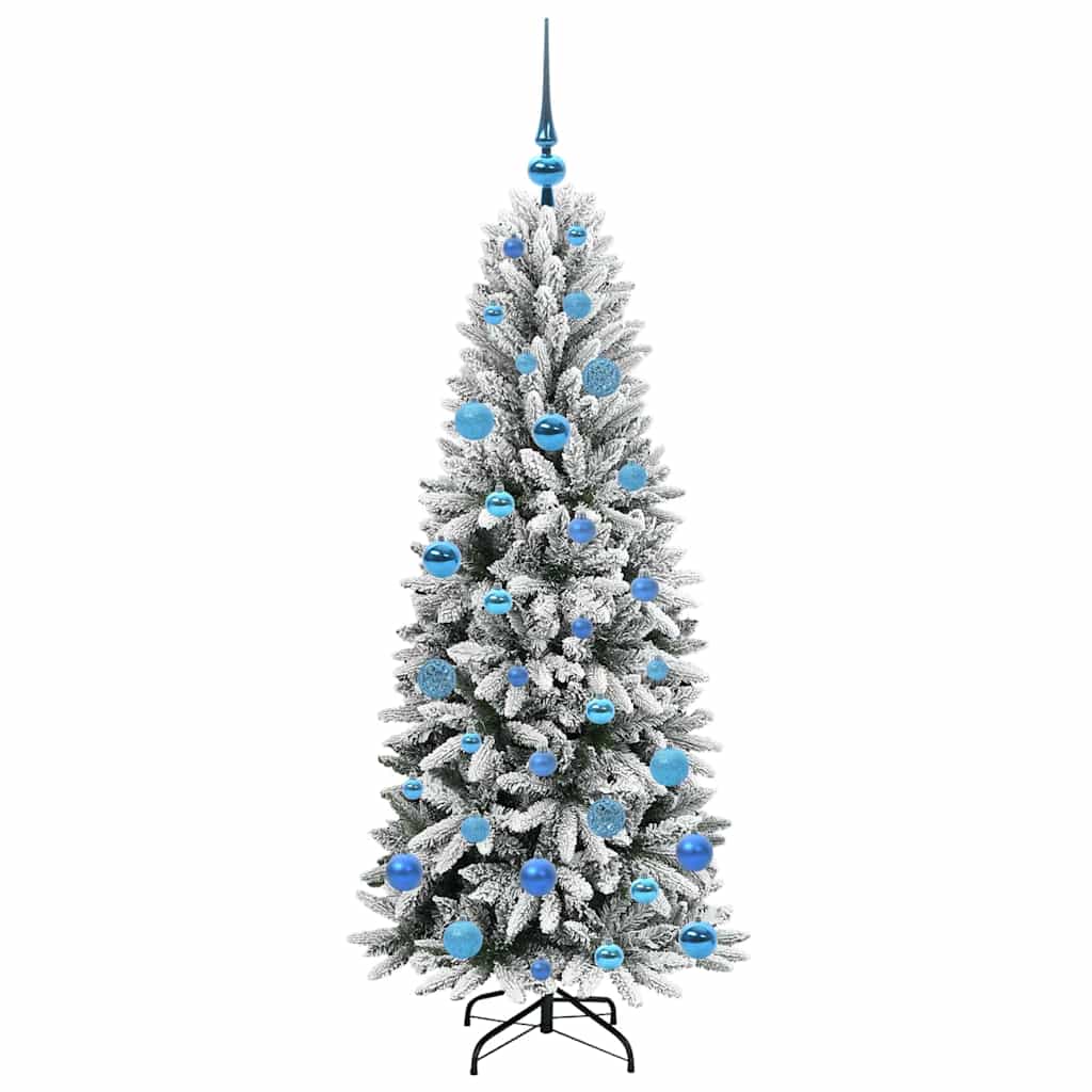 Artificial Christmas Tree with 150 LEDs White 63 x 63 x 150 cm