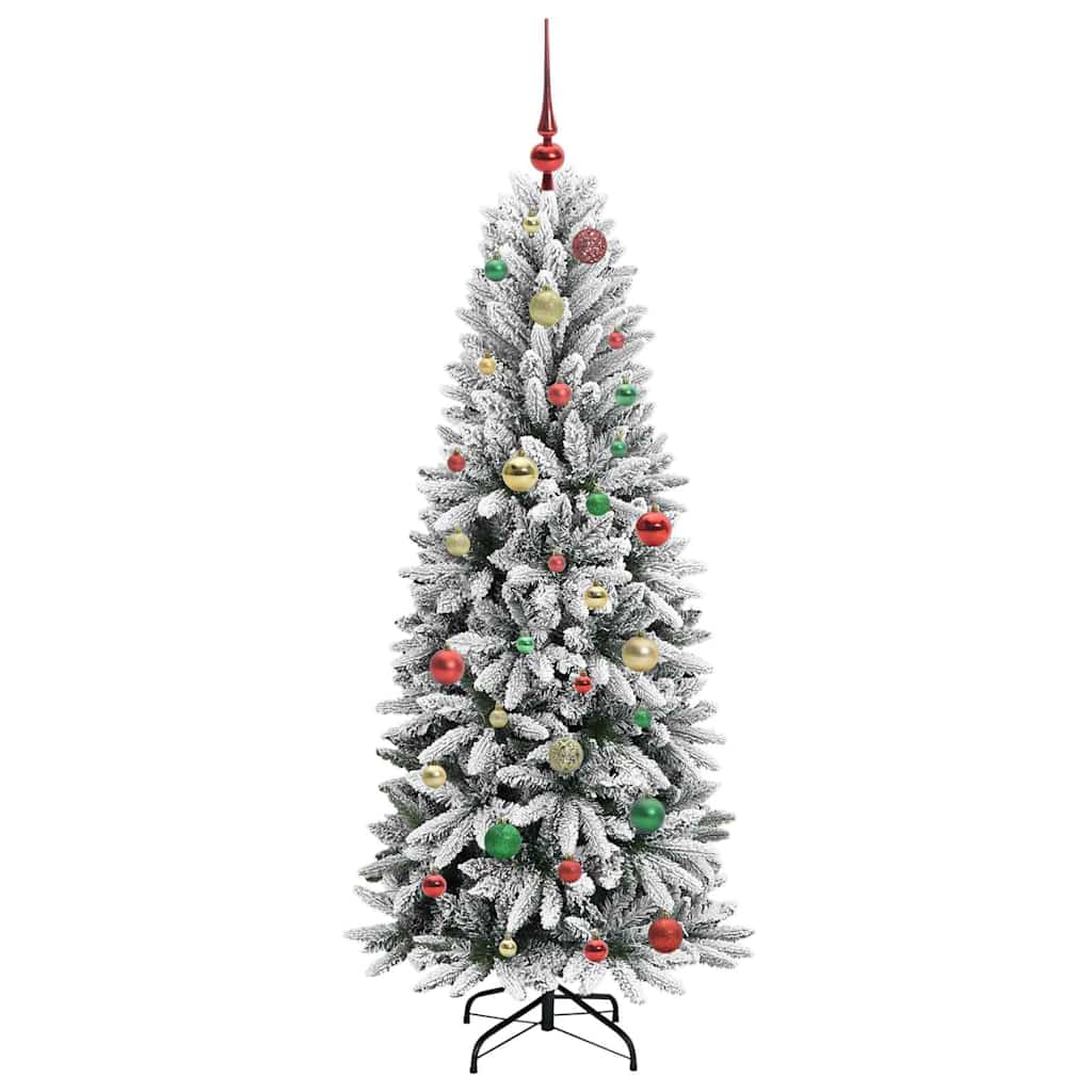 Artificial Christmas Tree with 150 LEDs White 63 x 63 x 150 cm