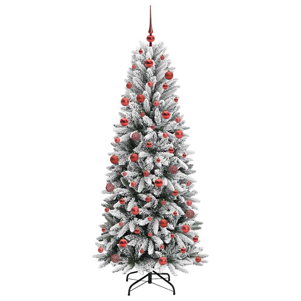 Artificial Christmas Tree with 300 LEDs White 73 x 73 x 180 cm