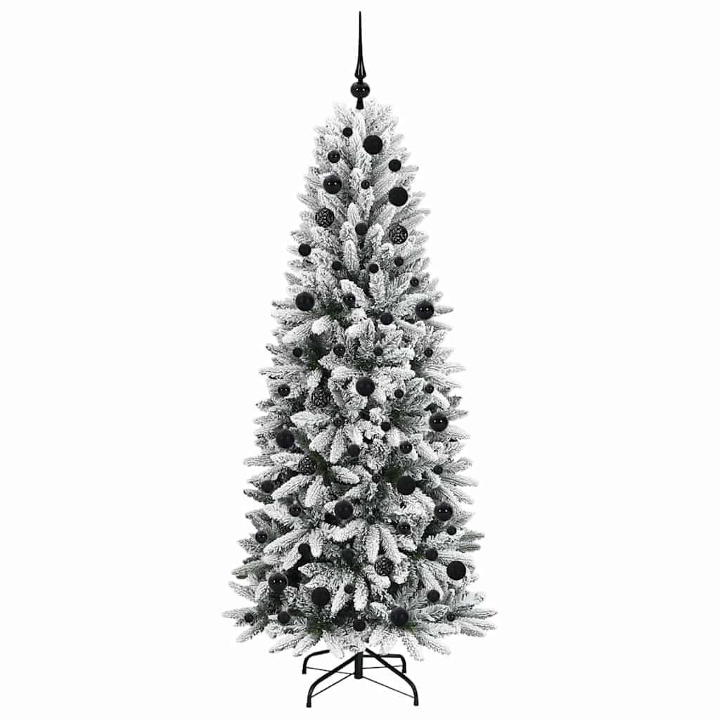 Artificial Christmas Tree with 300 LEDs White 73 x 73 x 180 cm