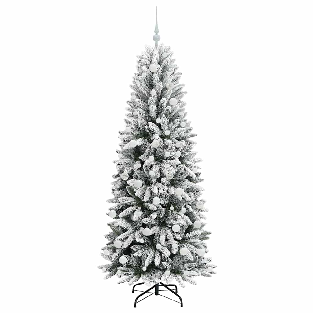 Artificial Christmas Tree with 300 LEDs White 73 x 73 x 180 cm