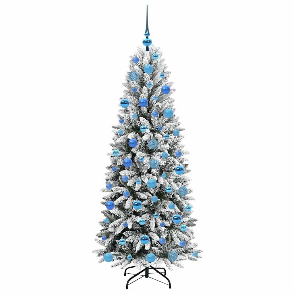Artificial Christmas Tree with 300 LEDs White 73 x 73 x 180 cm