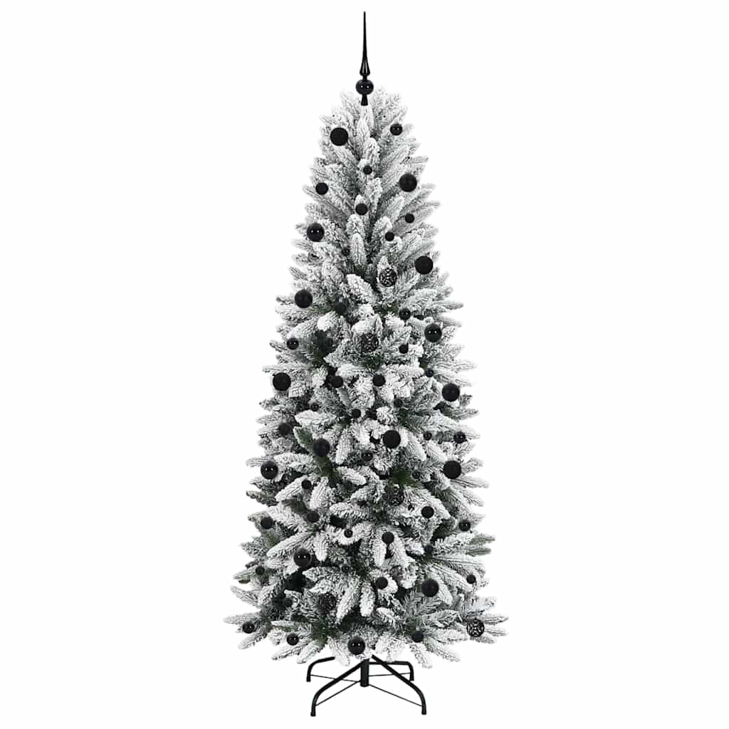 Artificial Christmas Tree with 300 LEDs White 78 x 78 x 210 cm