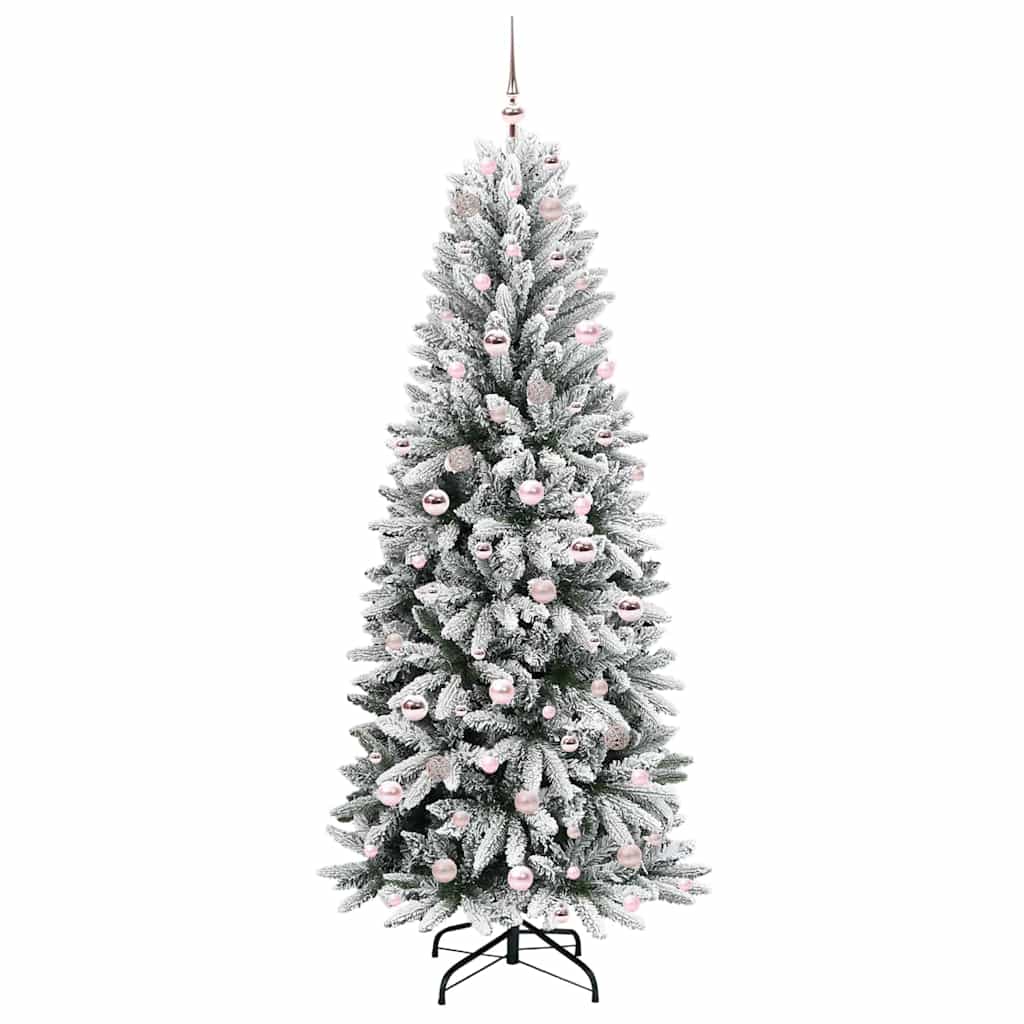 Artificial Christmas Tree with 300 LEDs White 78 x 78 x 210 cm