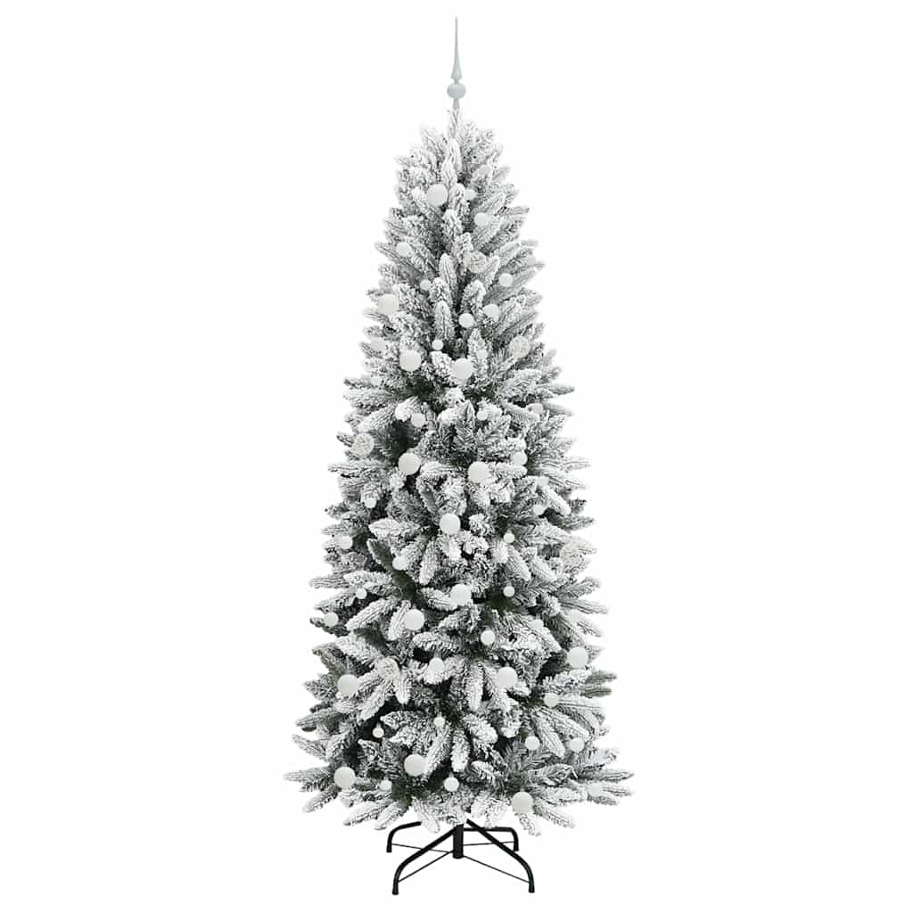 Artificial Christmas Tree with 300 LEDs White 78 x 78 x 210 cm