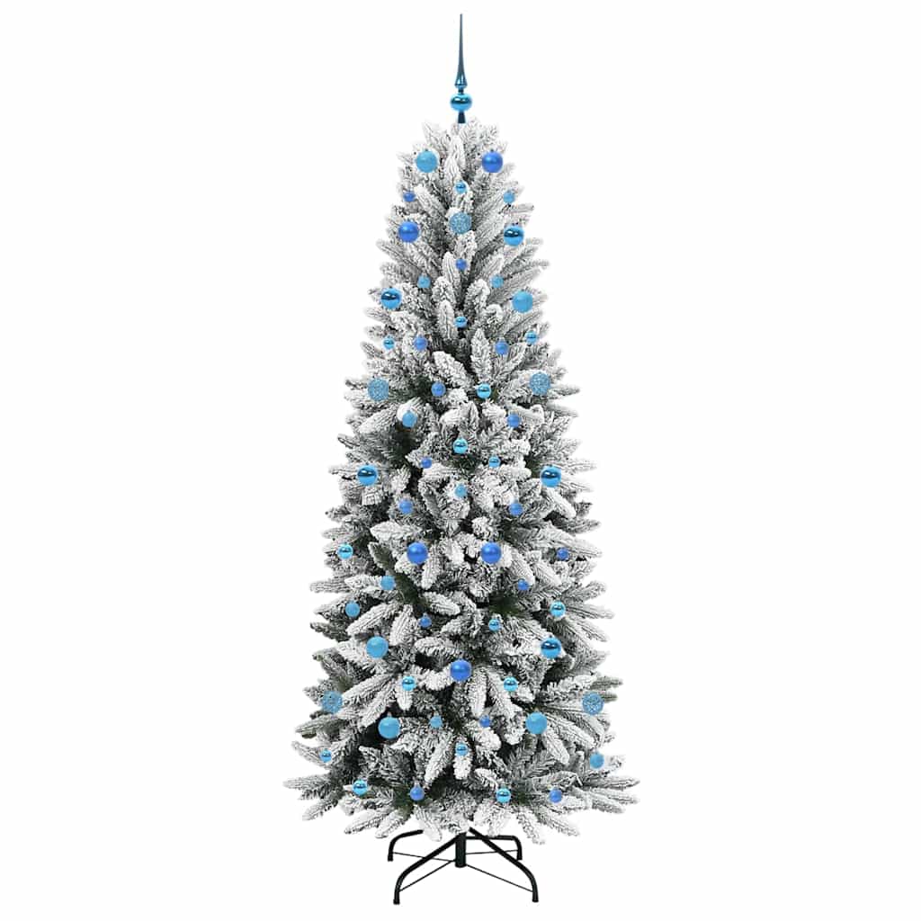 Artificial Christmas Tree with 300 LEDs White 78 x 78 x 210 cm