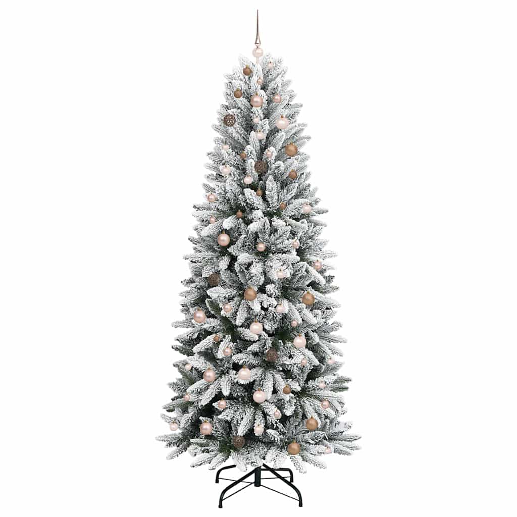 Artificial Christmas Tree with 300 LEDs White 93 x 93 x 240 cm