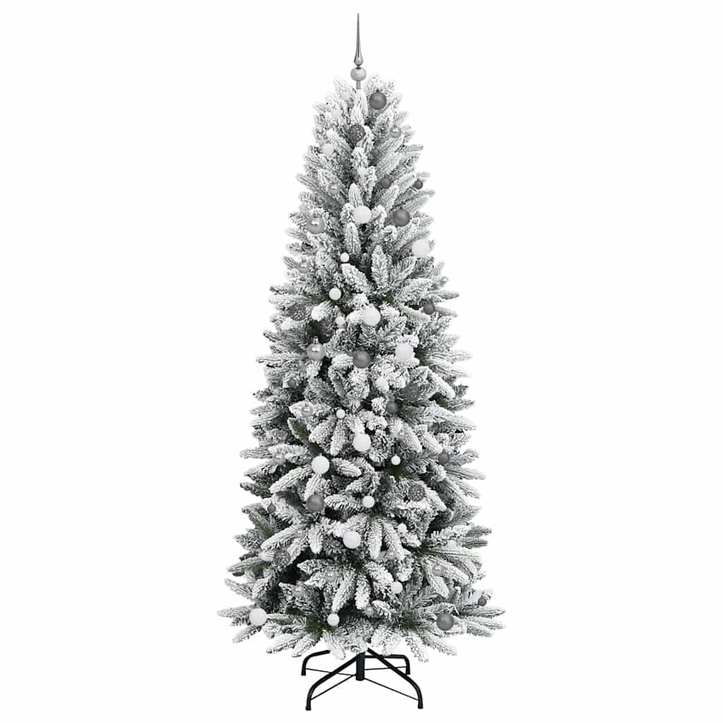 Artificial Christmas Tree with 300 LEDs White 93 x 93 x 240 cm