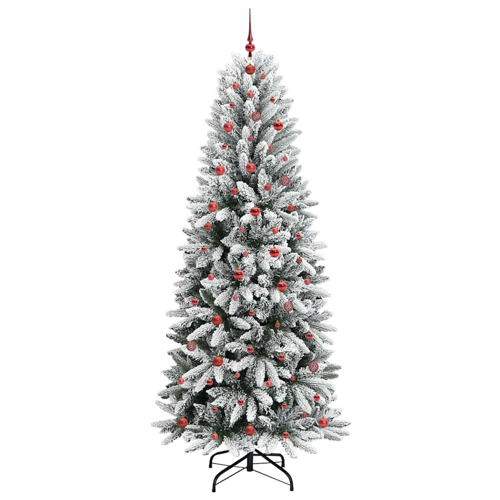 Artificial Christmas Tree with 300 LEDs White 93 x 93 x 240 cm