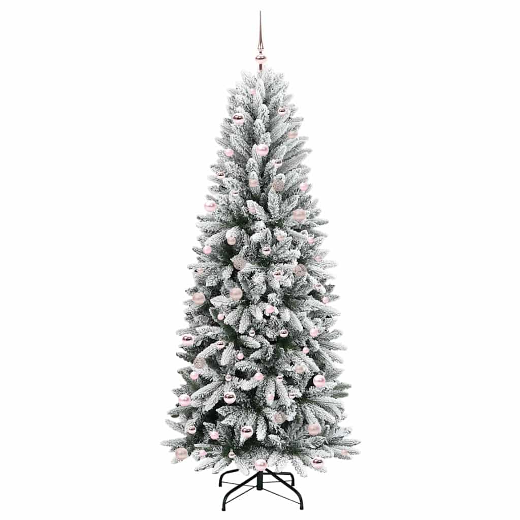 Artificial Christmas Tree with 300 LEDs White 93 x 93 x 240 cm