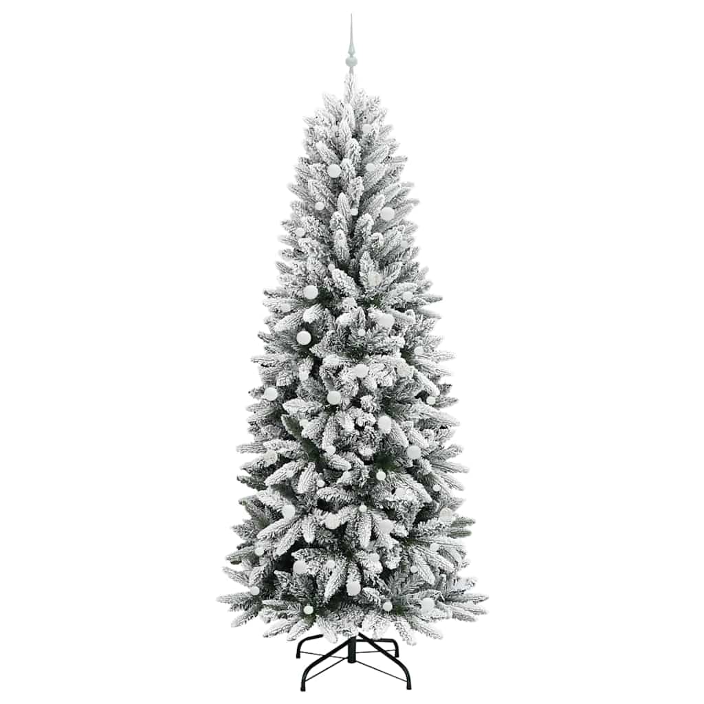 Artificial Christmas Tree with 300 LEDs White 93 x 93 x 240 cm