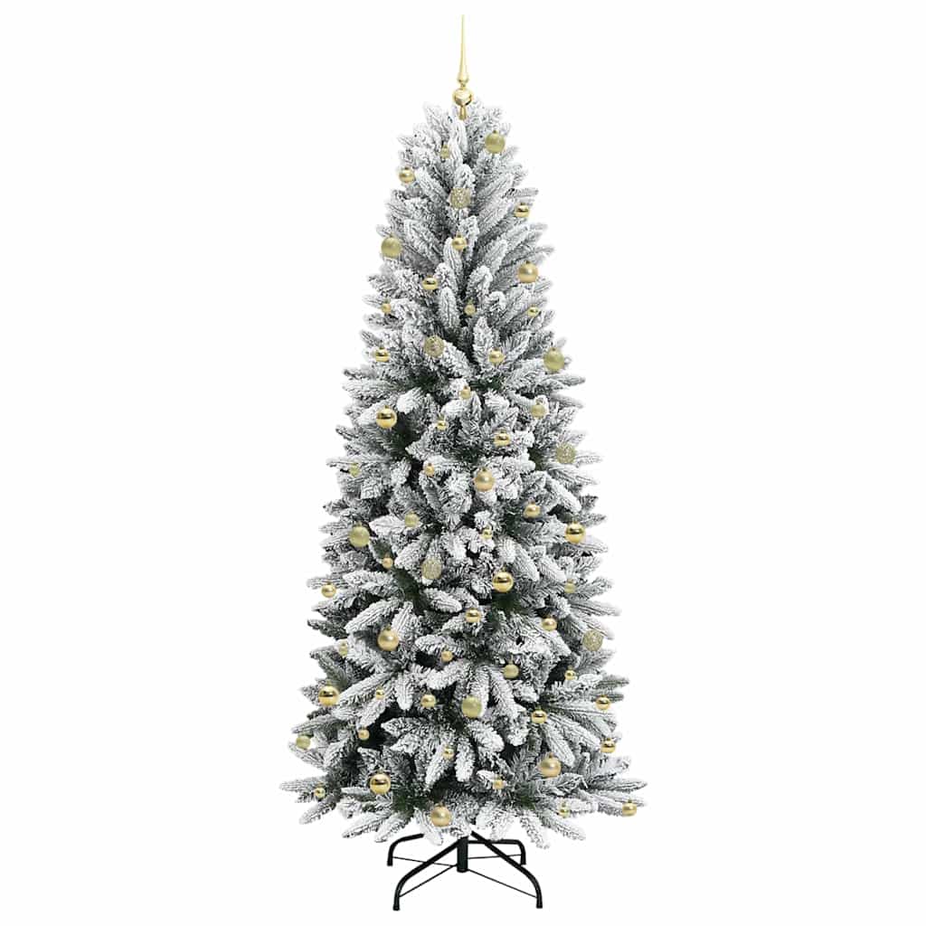 Artificial Christmas Tree with 300 LEDs White 93 x 93 x 240 cm