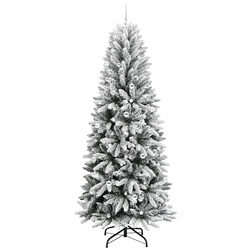 Artificial Christmas Tree with 300 LEDs White 93 x 93 x 240 cm
