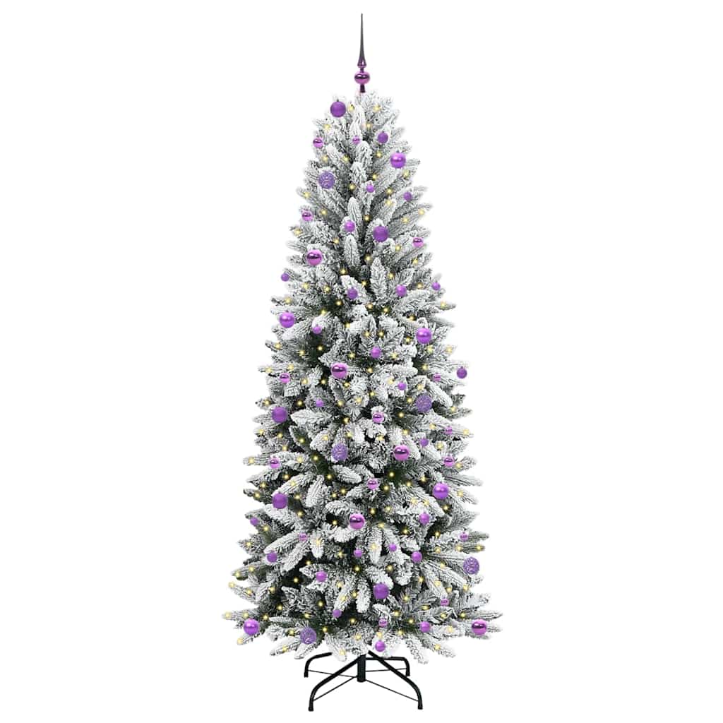 Artificial Christmas Tree with 300 LEDs White 93 x 93 x 240 cm
