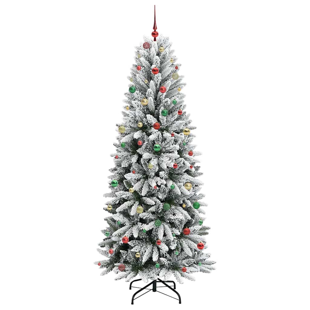 Artificial Christmas Tree with 300 LEDs White 93 x 93 x 240 cm