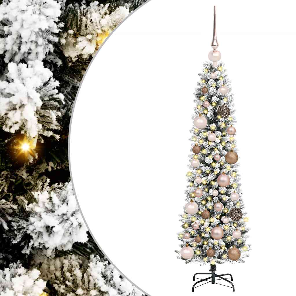 Artificial Christmas Tree with 150 LEDs with Stand White 120 cm