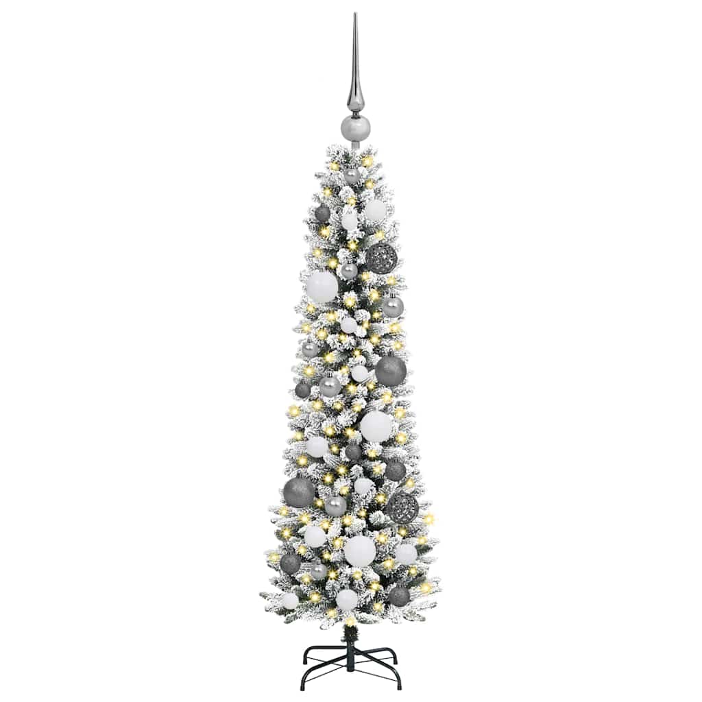Artificial Christmas Tree with 150 LEDs with Stand White 120 cm