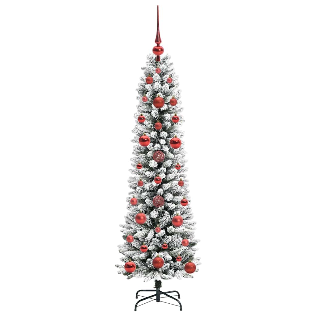 Artificial Christmas Tree with 150 LEDs Green and white 120 cm