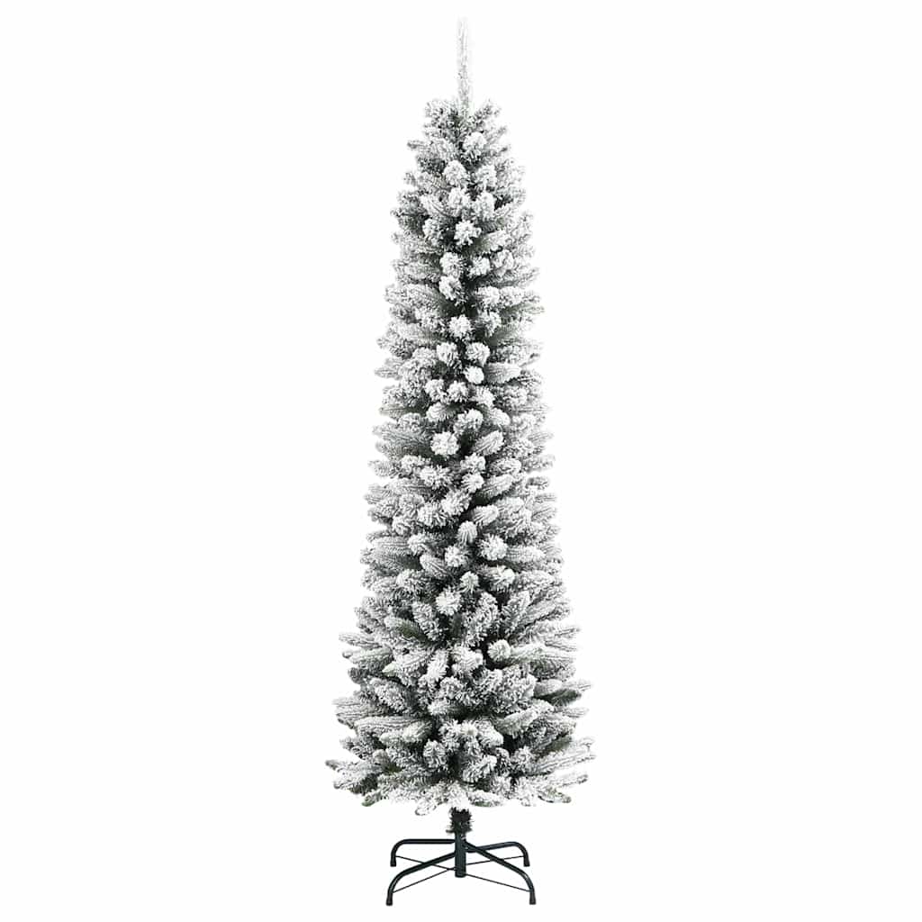 Artificial Christmas Tree with 150 LEDs Green and white 120 cm