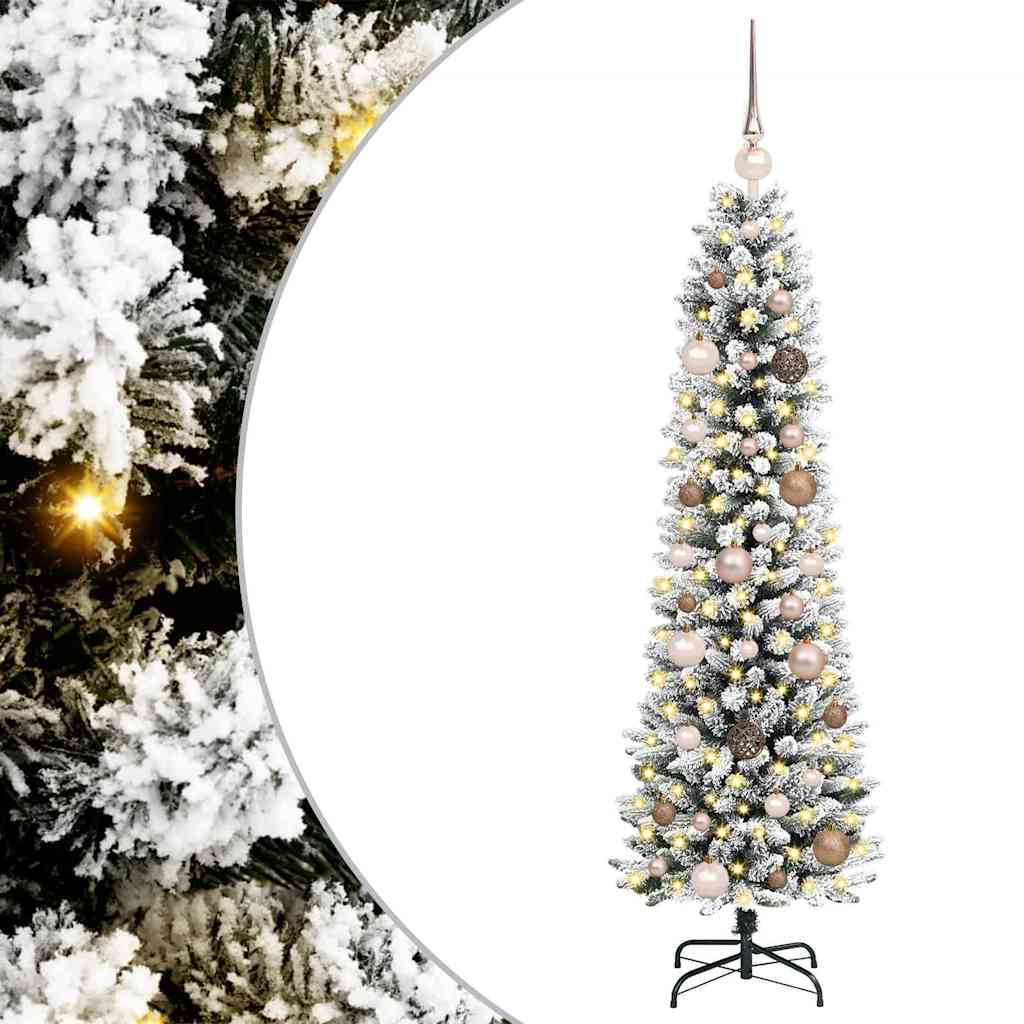 Artificial Christmas Tree with 150 LEDs with Stand White 150 cm