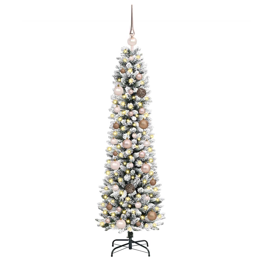 Artificial Christmas Tree with 150 LEDs with Stand White 150 cm