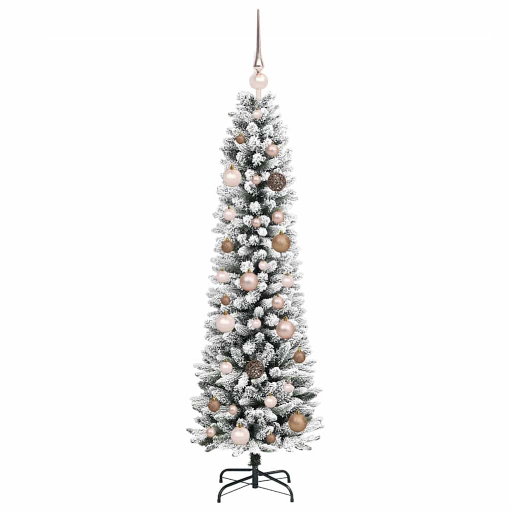 Artificial Christmas Tree with 150 LEDs with Stand White 150 cm