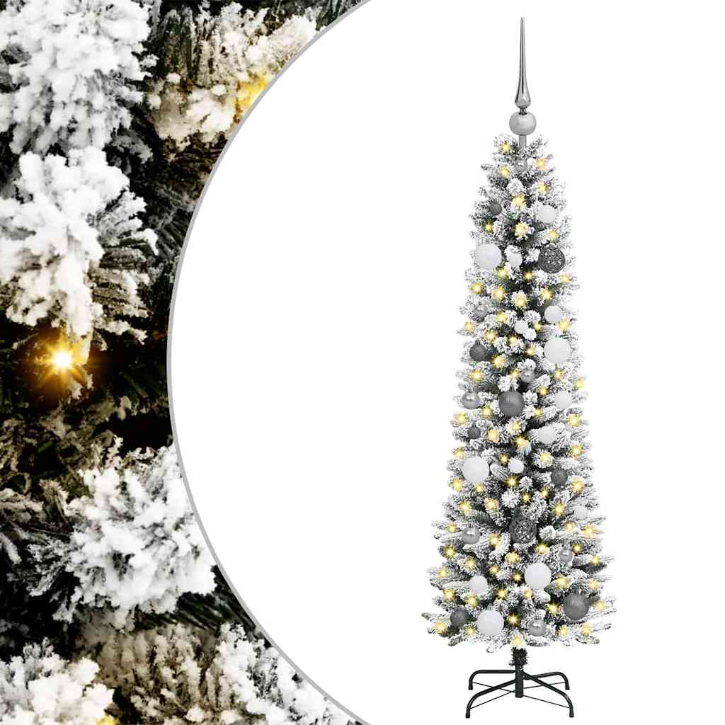 Artificial Christmas Tree with 150 LEDs with Stand White 150 cm