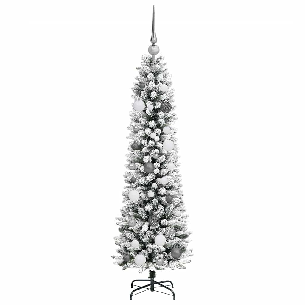 Artificial Christmas Tree with 150 LEDs with Stand White 150 cm