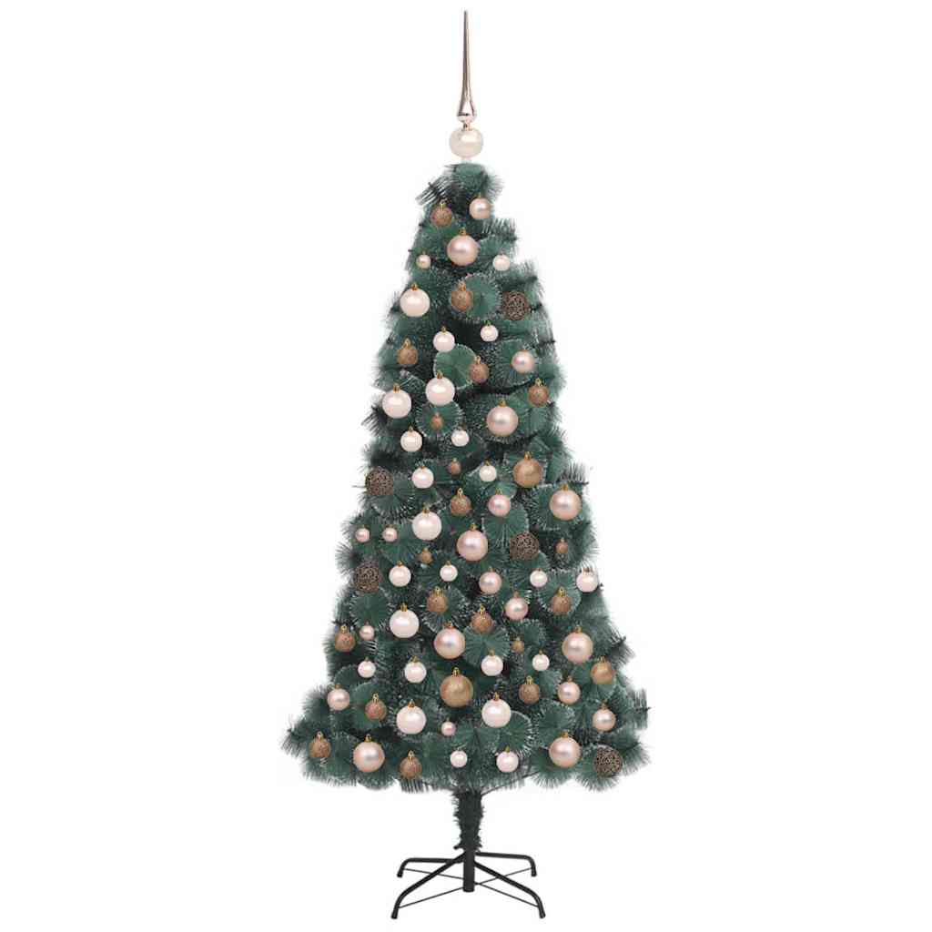 Artificial Pre-lit Christmas Tree with Ball Set Green 120 cm