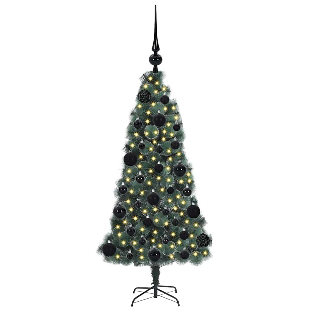 Artificial Pre-lit Christmas Tree with Ball Set Green 120 cm
