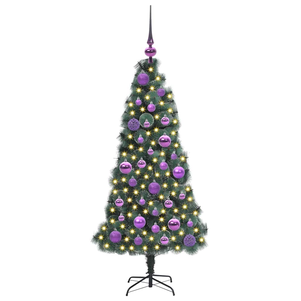 Artificial Pre-lit Christmas Tree with Ball Set Green 120 cm