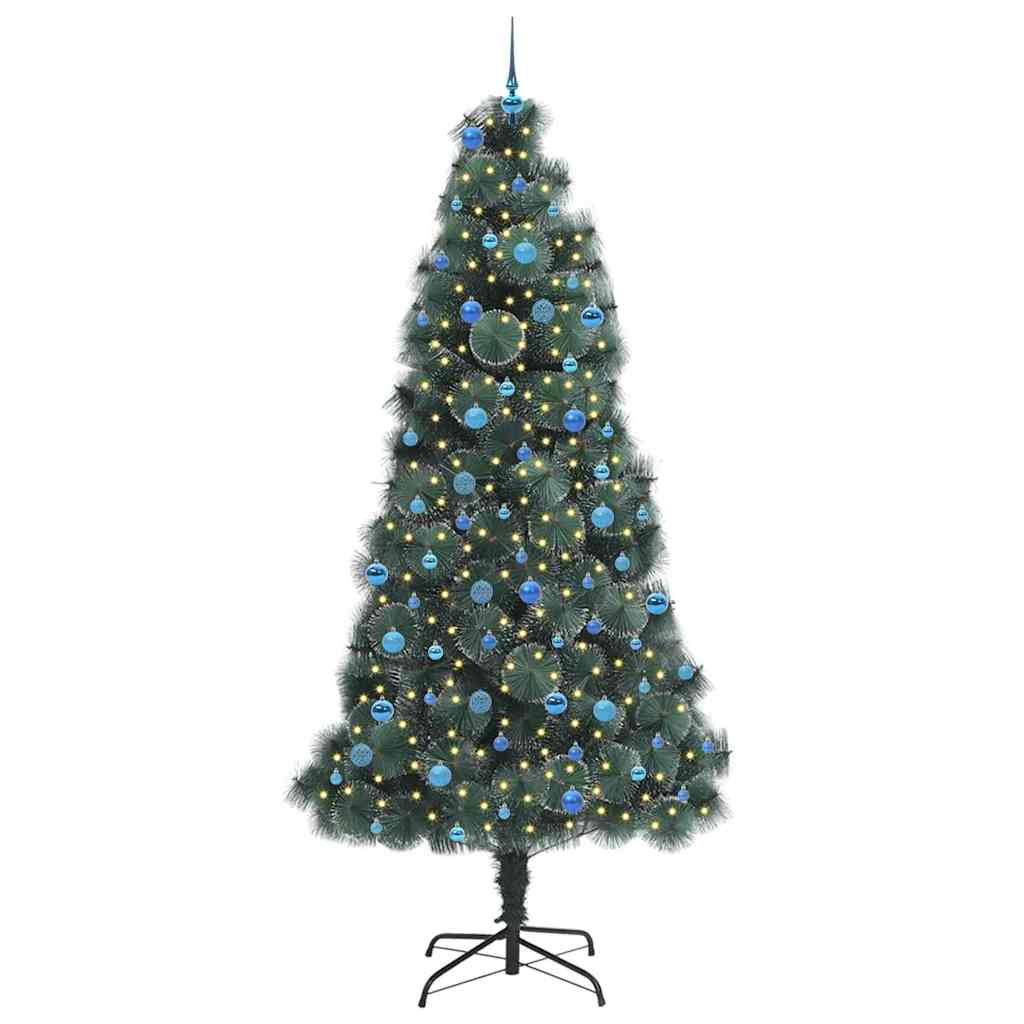 Artificial Pre-lit Christmas Tree with Ball Set Green 240 cm