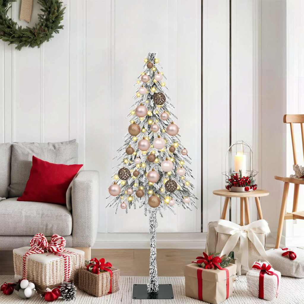 Christmas Tree with 150 LEDs White 120 cm PE and Steel
