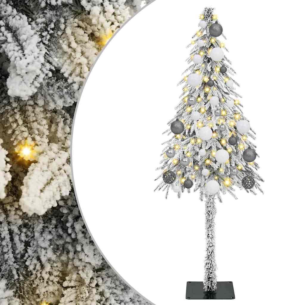 Christmas Tree with 150 LEDs White 120 cm PE and Steel
