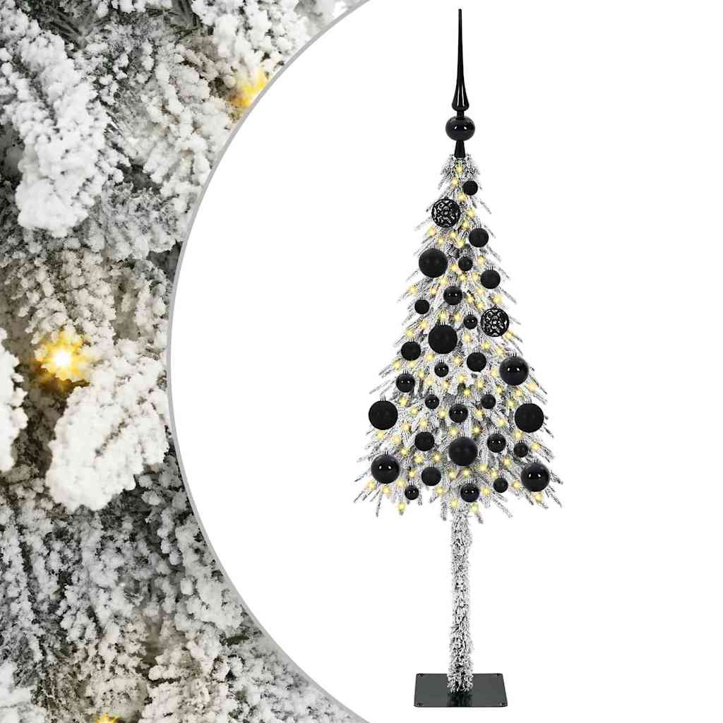 Christmas Tree with 150 LEDs White 120 cm PE and Steel