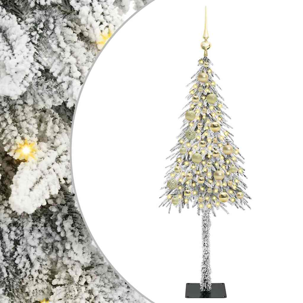 Christmas Tree with 150 LEDs White 120 cm PE and Steel