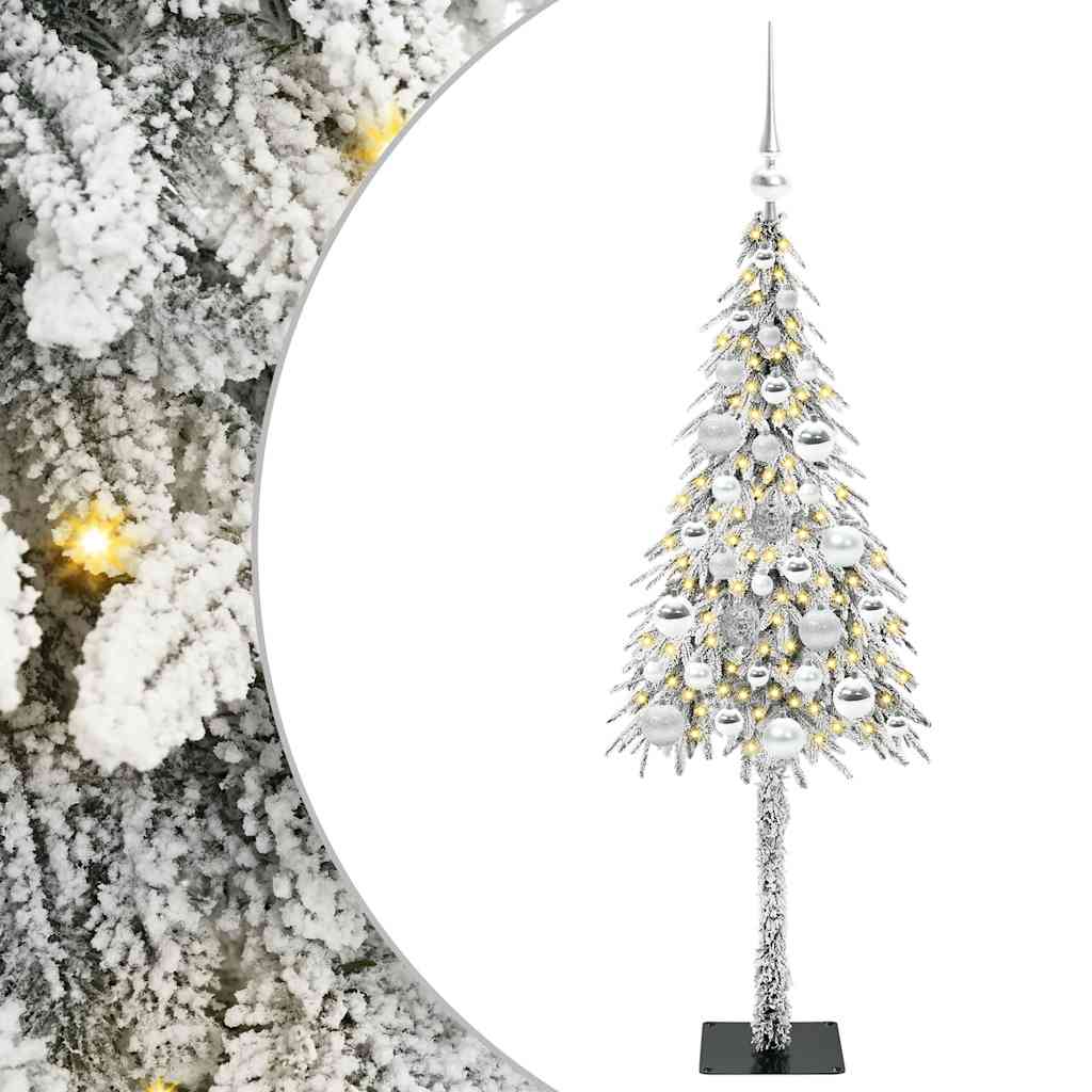 Christmas Tree with 150 LEDs White 120 cm PE and Steel