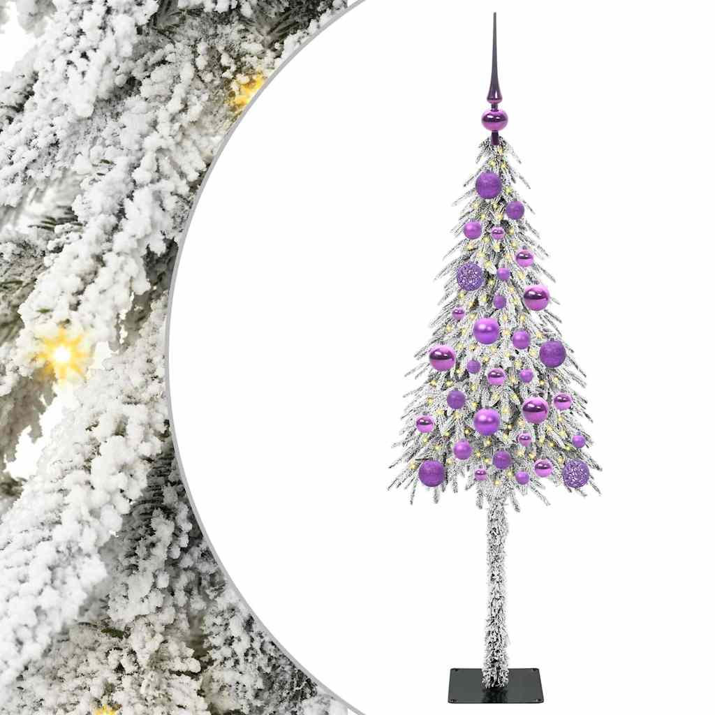 Christmas Tree with 150 LEDs White 120 cm PE and Steel