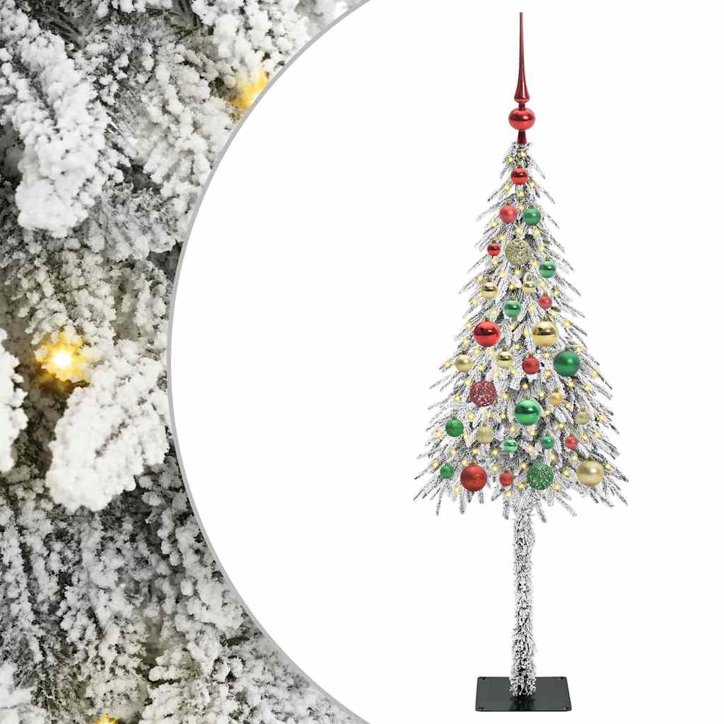 Christmas Tree with 150 LEDs White 120 cm PE and Steel
