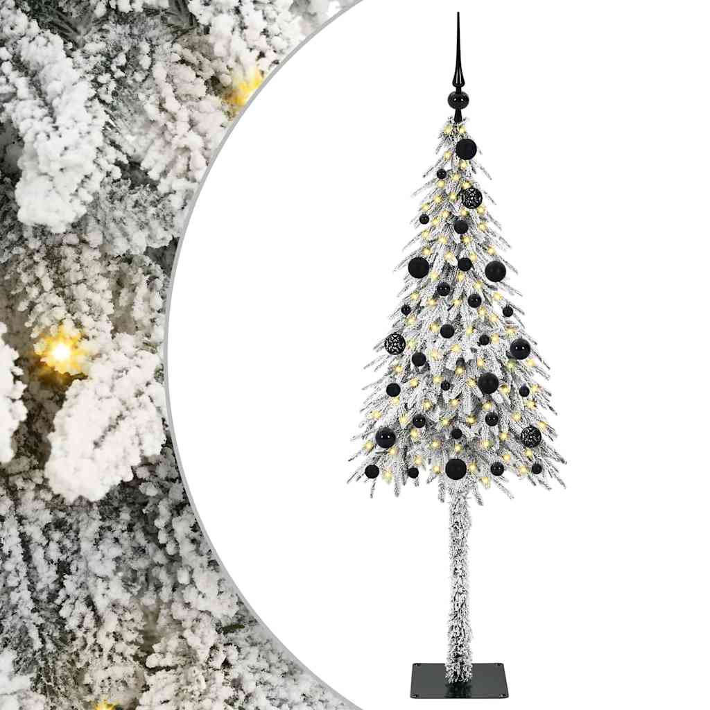 Christmas Tree with 150 LEDs White 150 cm PE and Steel
