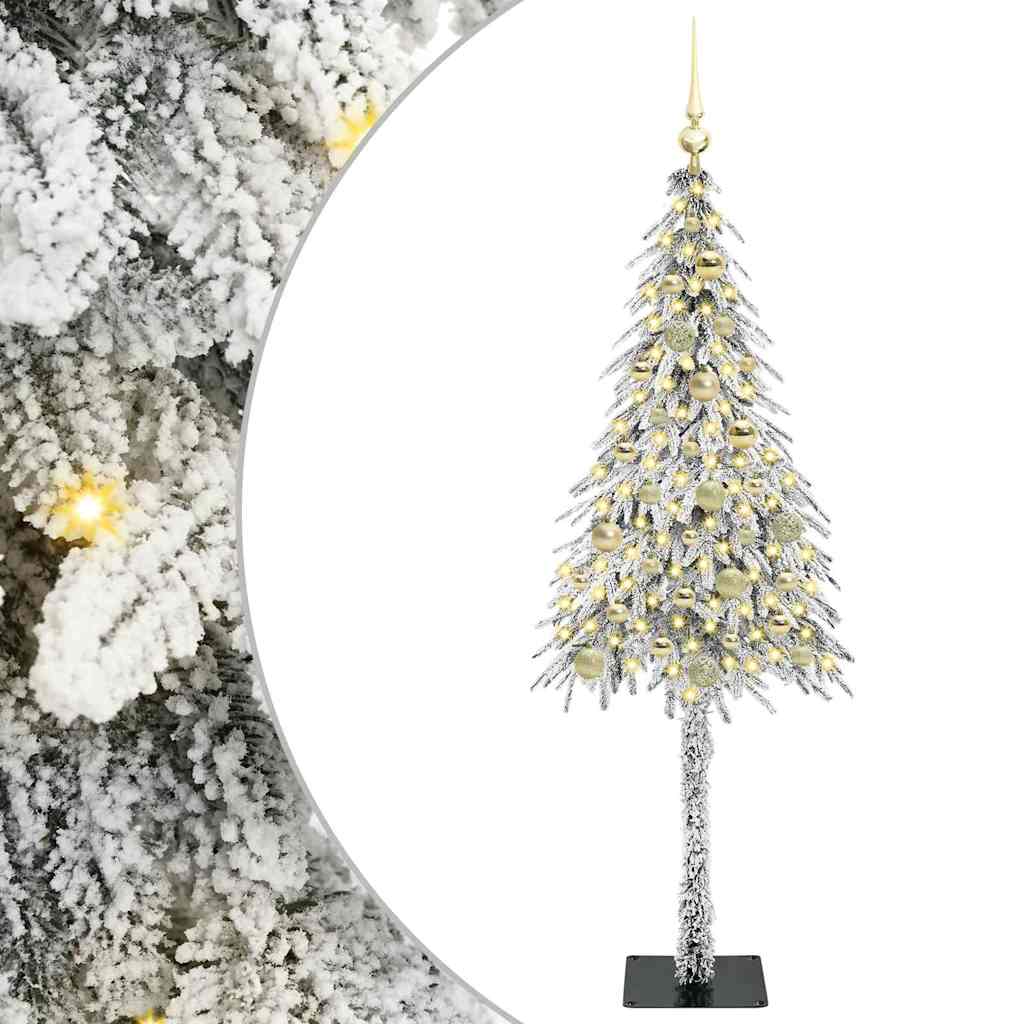 Christmas Tree with 150 LEDs White 150 cm PE and Steel