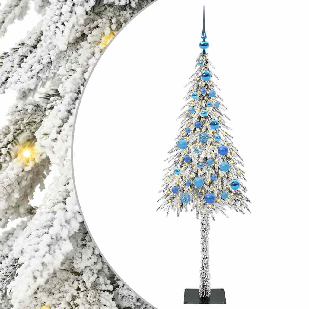 Christmas Tree with 150 LEDs White 150 cm PE and Steel