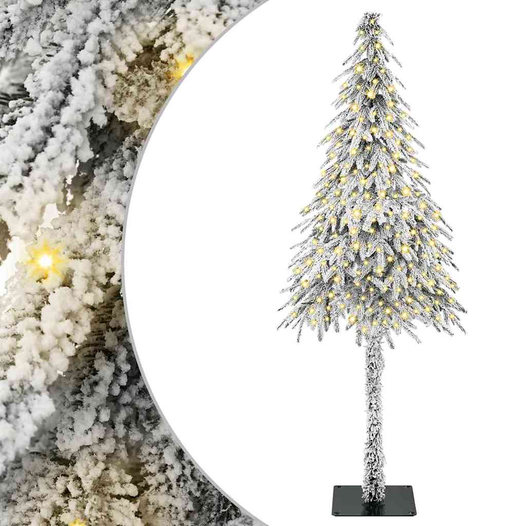 Christmas Tree with 300 LEDs White 180 cm PE and Steel