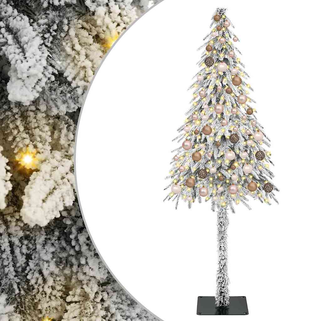 Christmas Tree with 300 LEDs White 180 cm PE and Steel