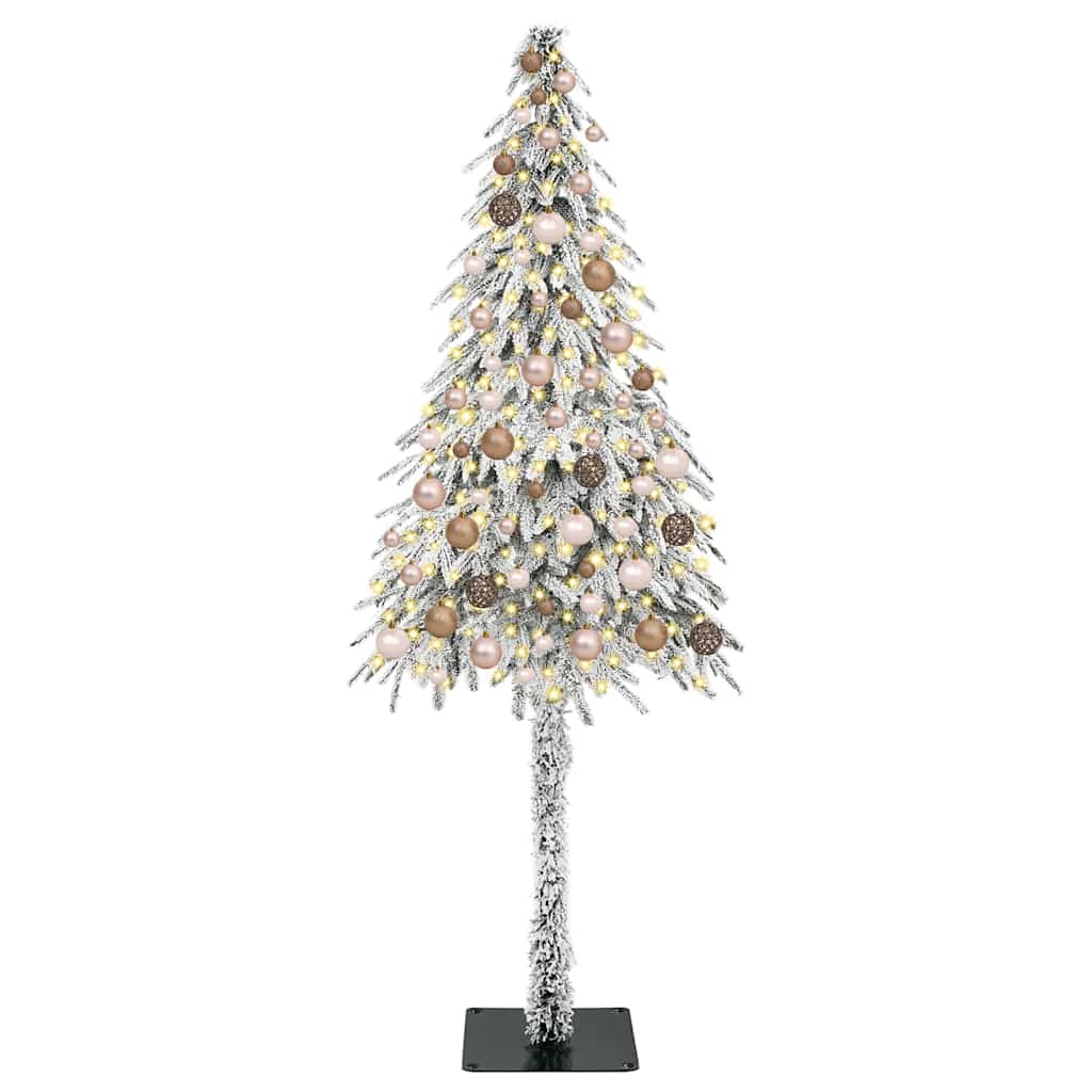 Christmas Tree with 300 LEDs White 180 cm PE and Steel