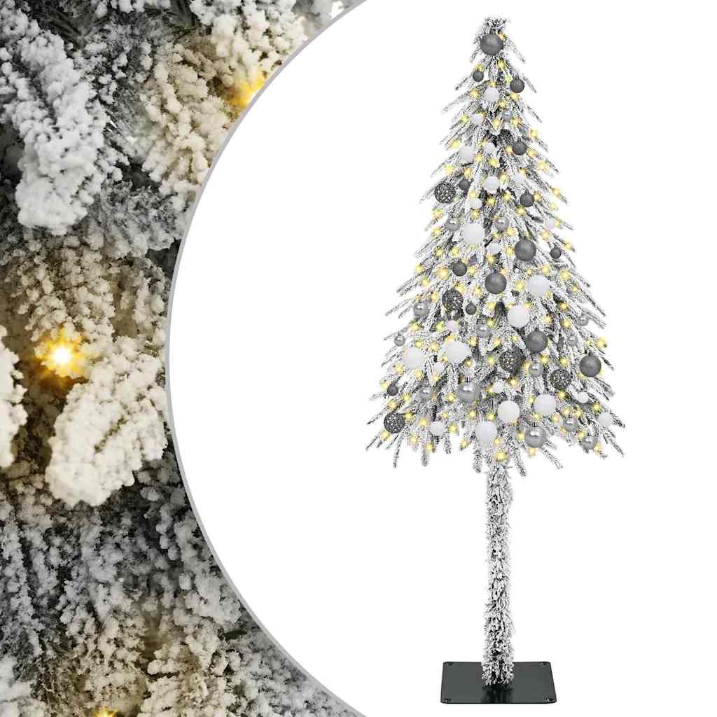 Christmas Tree with 300 LEDs White 180 cm PE and Steel