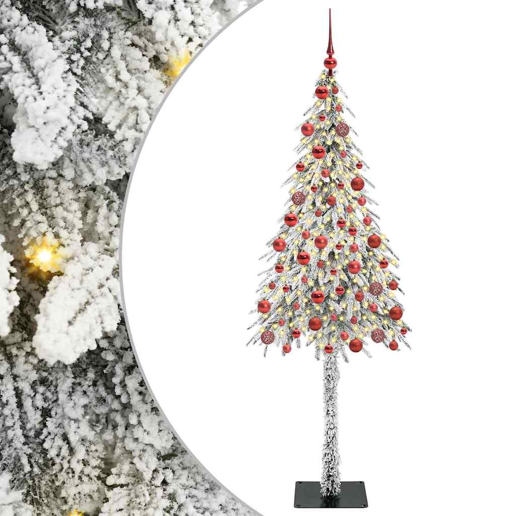 Christmas Tree with 300 LEDs White 180 cm PE and Steel
