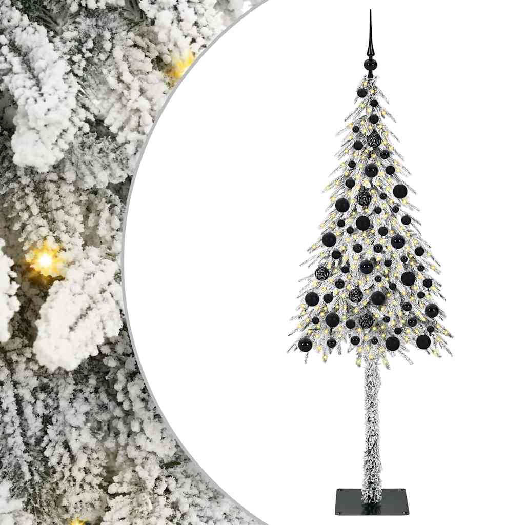 Christmas Tree with 300 LEDs White 180 cm PE and Steel