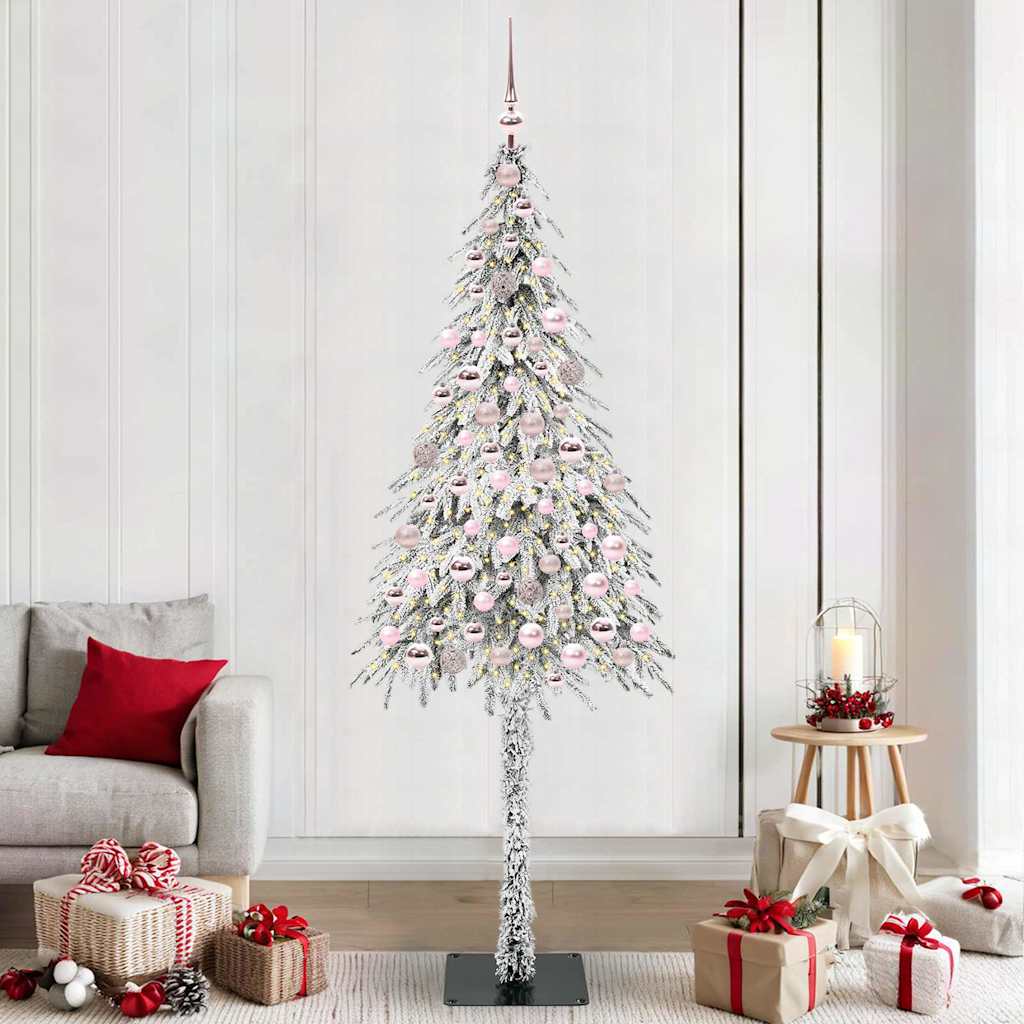 Christmas Tree with 300 LEDs White 180 cm PE and Steel