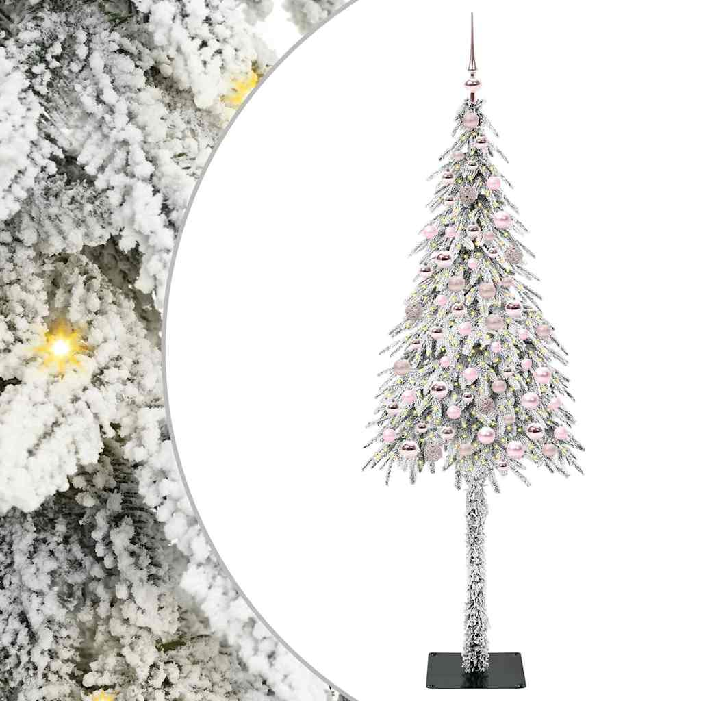 Christmas Tree with 300 LEDs White 180 cm PE and Steel